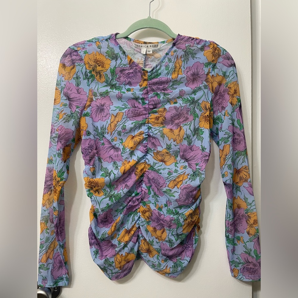 Veronica Beard size 6 sheer shirt